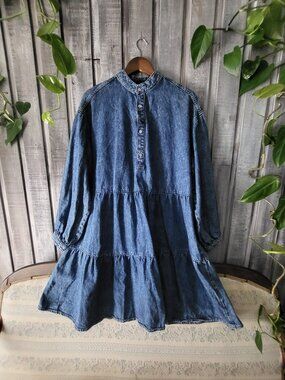 Denim Dress Loose Fit Medium / Cotton